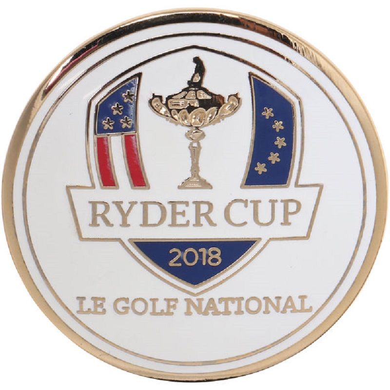 2018 RYDER CUP (Le Golf National) FLAT White GOLF BALL MARKER eBay